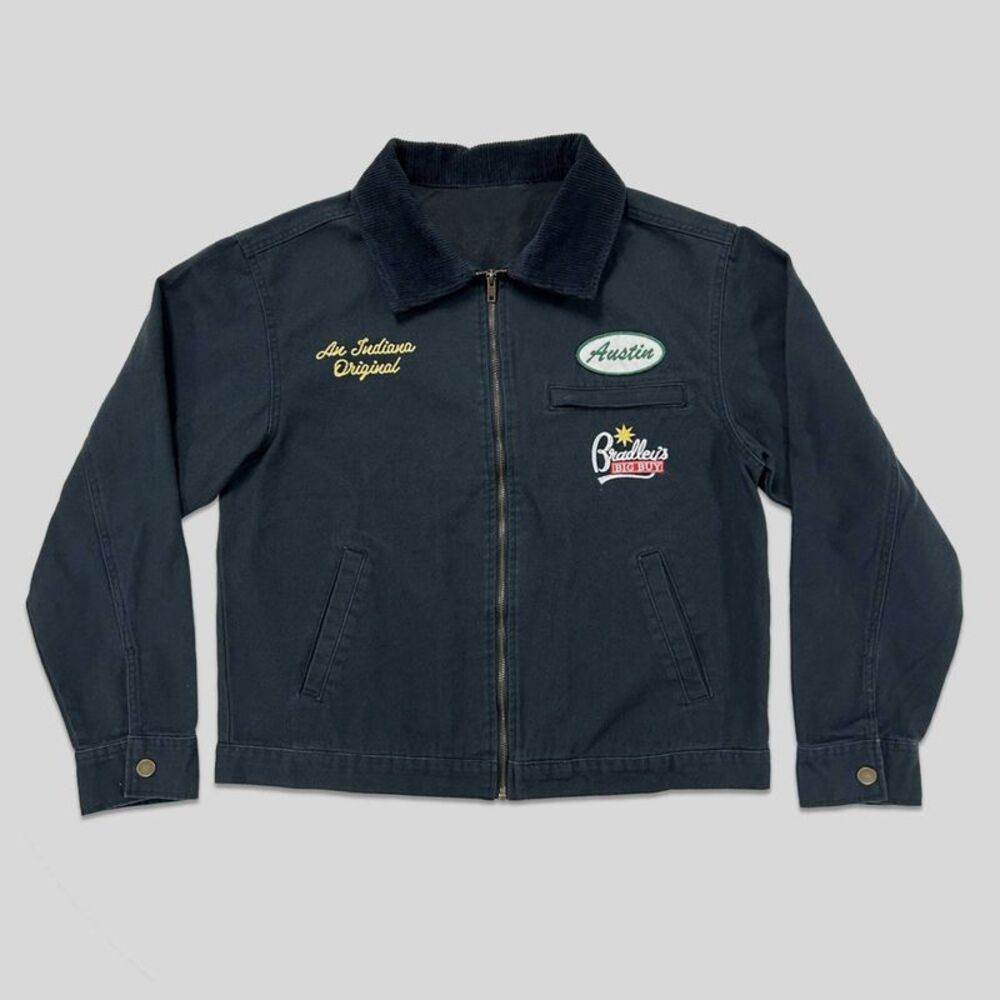 Stranger Things - Men's Stranger Things Bradley's Workwear Jacket -  Black